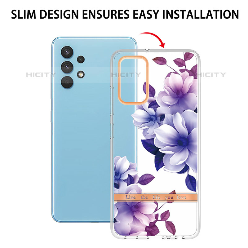 Handyhülle Silikon Hülle Gummi Schutzhülle Flexible Modisch Muster Y06B für Samsung Galaxy M32 5G