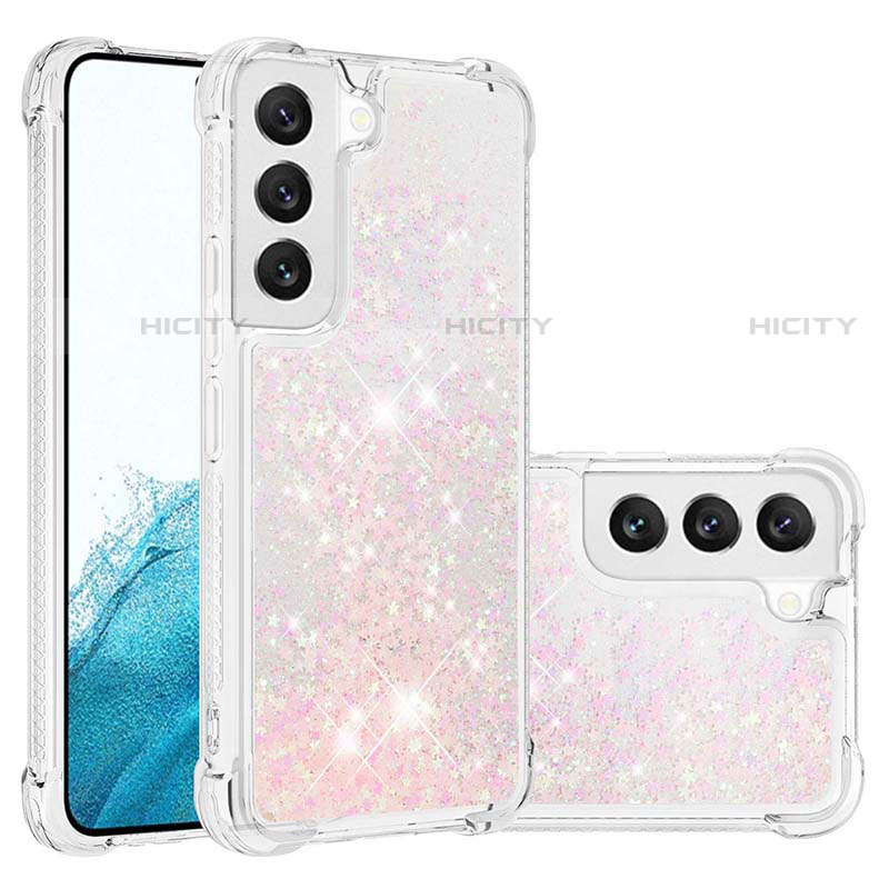 Handyhülle Silikon Hülle Gummi Schutzhülle Flexible Modisch Muster Y06B für Samsung Galaxy S21 Plus 5G Rosa