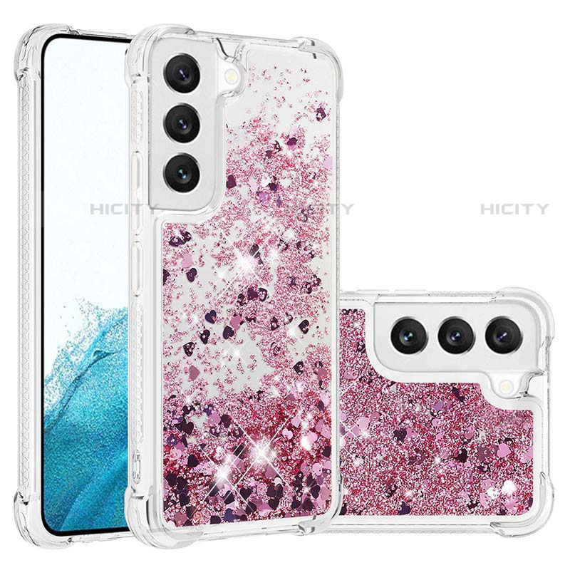 Handyhülle Silikon Hülle Gummi Schutzhülle Flexible Modisch Muster Y06B für Samsung Galaxy S21 Plus 5G Rosegold