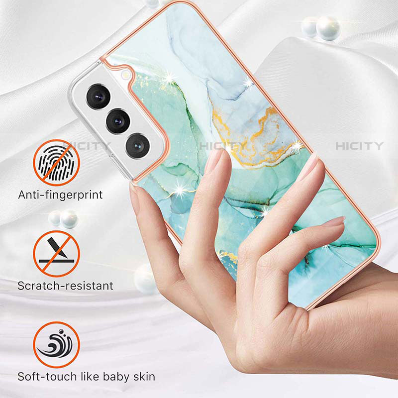 Handyhülle Silikon Hülle Gummi Schutzhülle Flexible Modisch Muster Y11B für Samsung Galaxy S22 5G groß