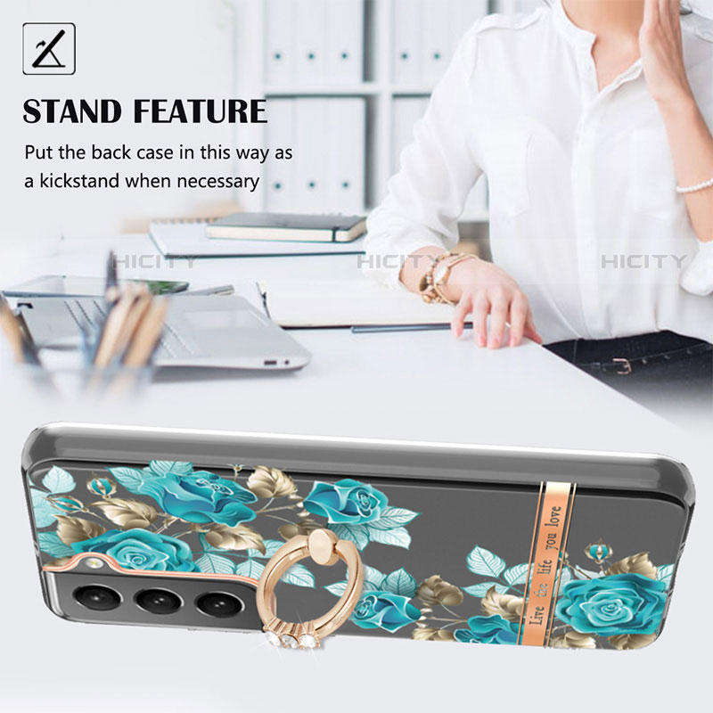 Handyhülle Silikon Hülle Gummi Schutzhülle Flexible Modisch Muster Y17B für Samsung Galaxy S21 5G