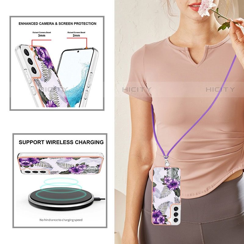 Handyhülle Silikon Hülle Gummi Schutzhülle Flexible Modisch Muster Y20B für Samsung Galaxy S22 Plus 5G