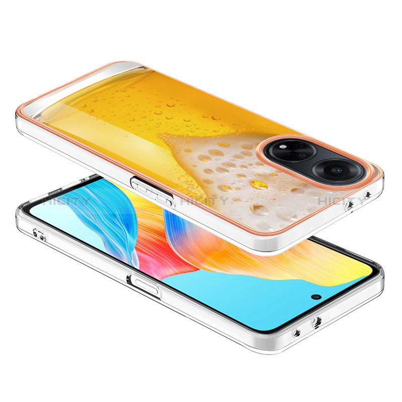 Handyhülle Silikon Hülle Gummi Schutzhülle Flexible Modisch Muster YB2 für Oppo A98 5G groß