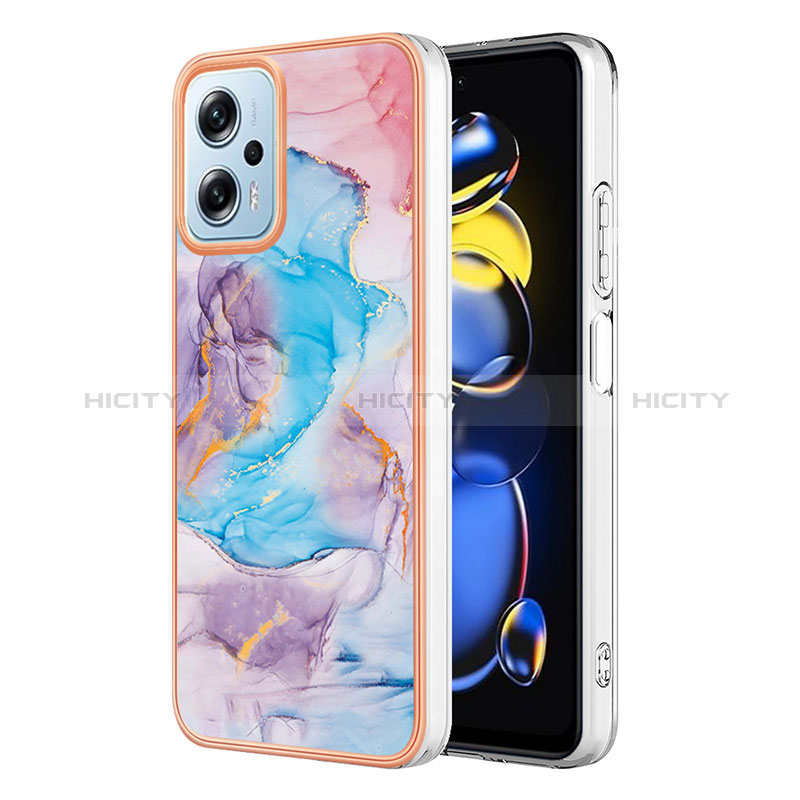 Handyhülle Silikon Hülle Gummi Schutzhülle Flexible Modisch Muster YB3 für Xiaomi Redmi Note 11 Pro+ Plus 5G Blau