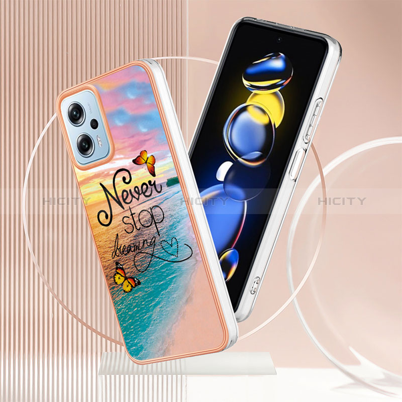 Handyhülle Silikon Hülle Gummi Schutzhülle Flexible Modisch Muster YB3 für Xiaomi Redmi Note 11T Pro 5G groß