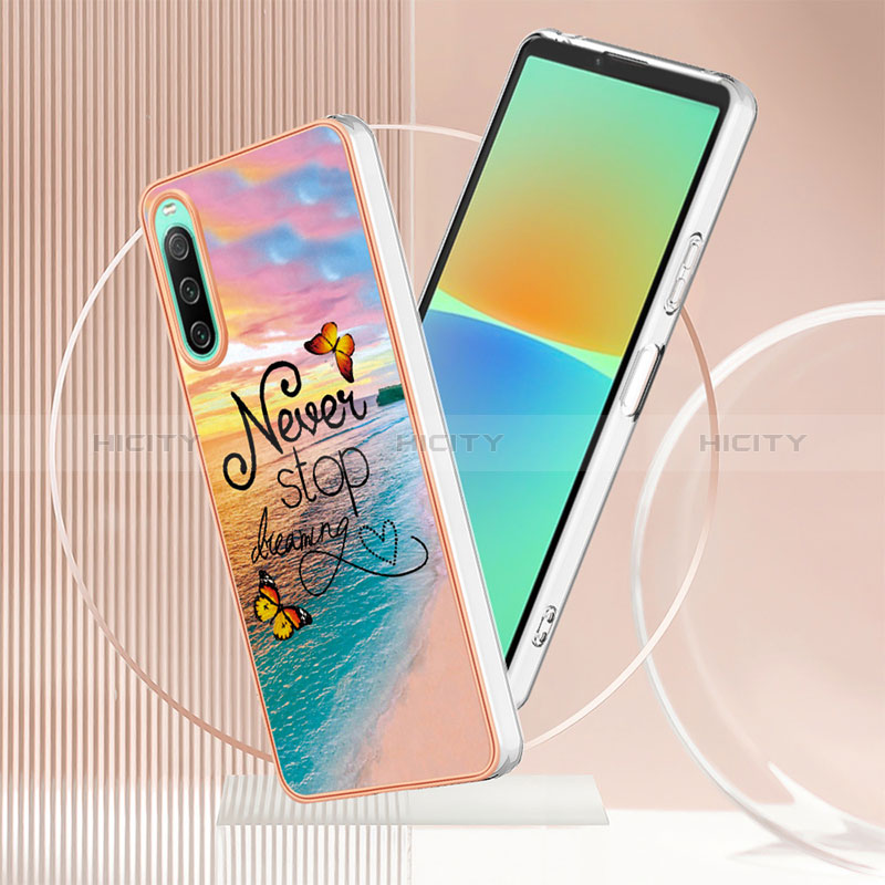 Handyhülle Silikon Hülle Gummi Schutzhülle Flexible Modisch Muster YB4 für Sony Xperia 10 IV