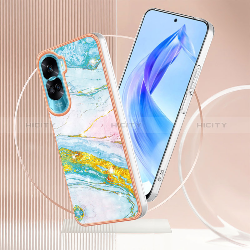 Handyhülle Silikon Hülle Gummi Schutzhülle Flexible Modisch Muster YB5 für Huawei Honor 90 Lite 5G groß