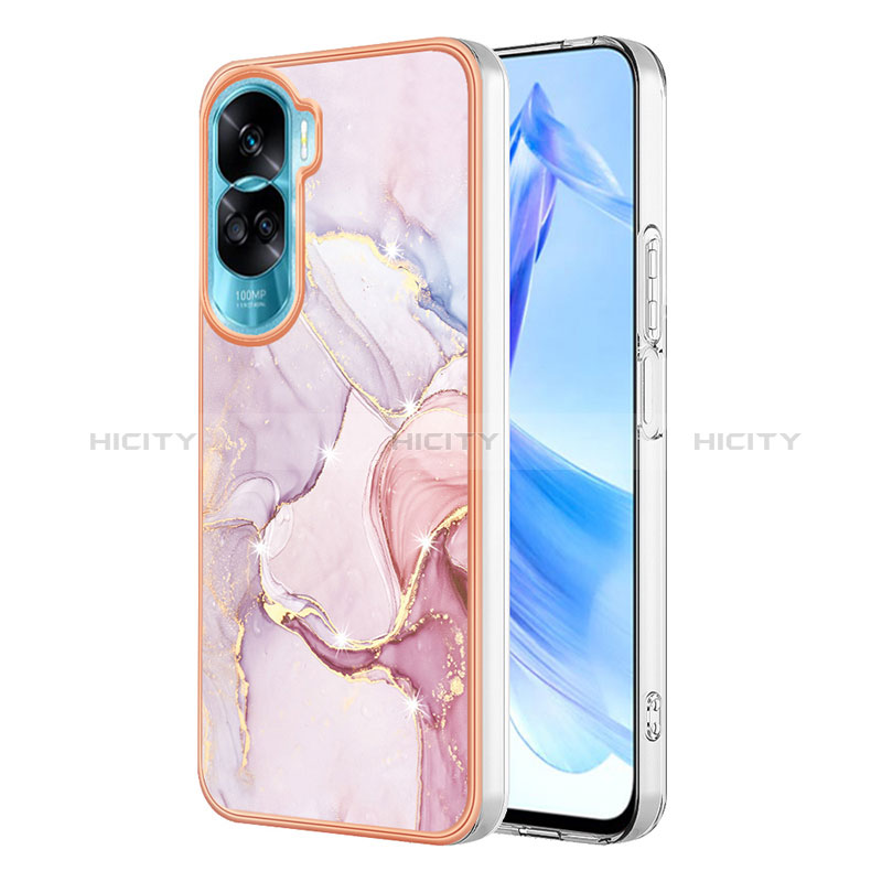 Handyhülle Silikon Hülle Gummi Schutzhülle Flexible Modisch Muster YB5 für Huawei Honor 90 Lite 5G Rosa