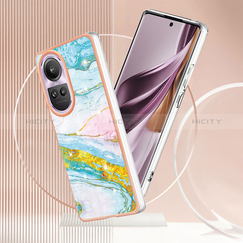 Handyhülle Silikon Hülle Gummi Schutzhülle Flexible Modisch Muster YB5 für Oppo Reno10 5G