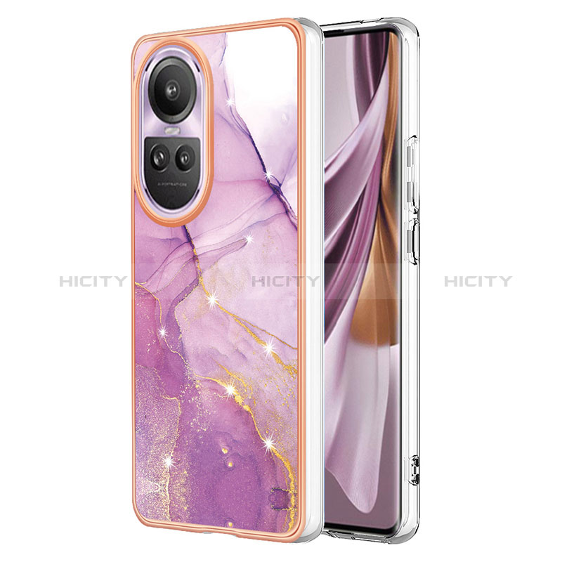 Handyhülle Silikon Hülle Gummi Schutzhülle Flexible Modisch Muster YB5 für Oppo Reno10 Pro 5G