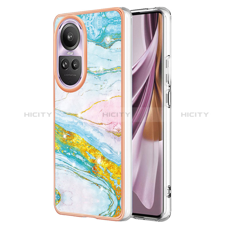 Handyhülle Silikon Hülle Gummi Schutzhülle Flexible Modisch Muster YB5 für Oppo Reno10 Pro 5G Bunt