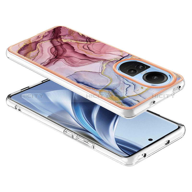 Handyhülle Silikon Hülle Gummi Schutzhülle Flexible Modisch Muster YB7 für Oppo Reno10 Pro 5G