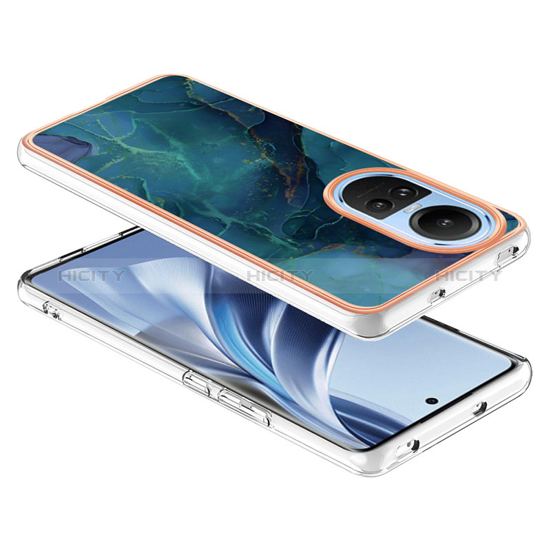 Handyhülle Silikon Hülle Gummi Schutzhülle Flexible Modisch Muster YB7 für Oppo Reno10 Pro 5G