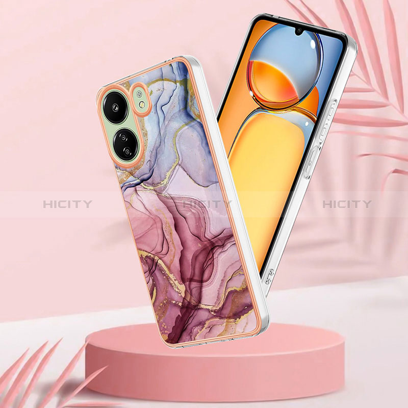 Handyhülle Silikon Hülle Gummi Schutzhülle Flexible Modisch Muster YB7 für Xiaomi Poco C65 groß