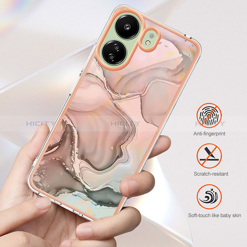 Handyhülle Silikon Hülle Gummi Schutzhülle Flexible Modisch Muster YB7 für Xiaomi Poco C65 groß