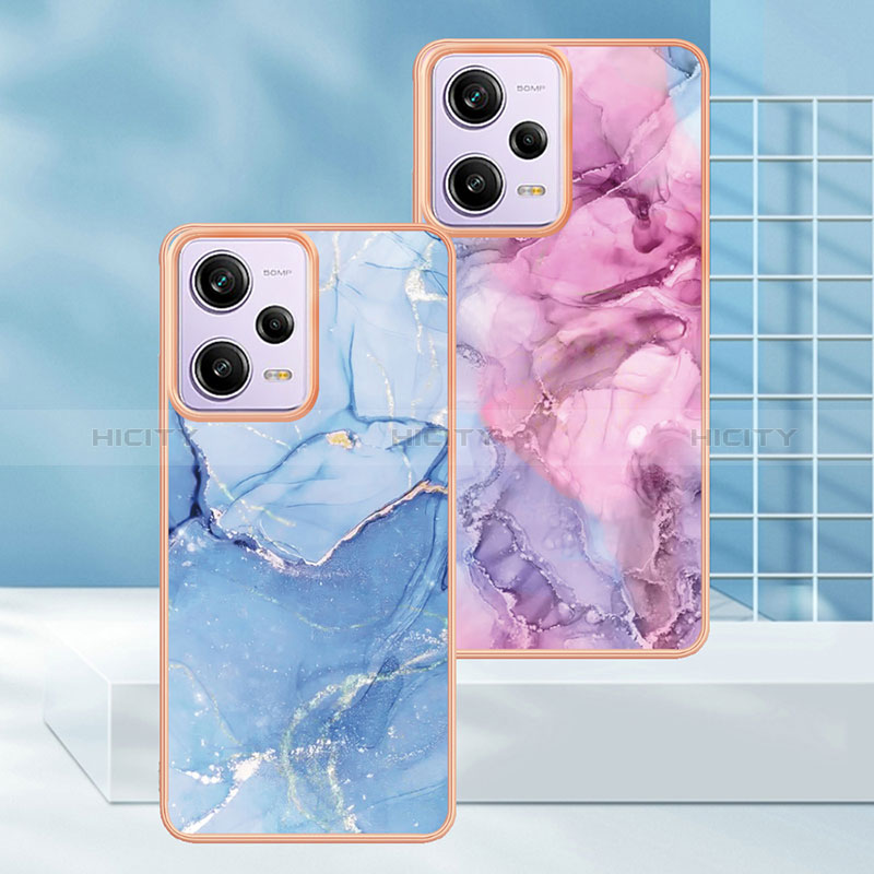 Handyhülle Silikon Hülle Gummi Schutzhülle Flexible Modisch Muster YB7 für Xiaomi Redmi Note 12 Pro 5G groß