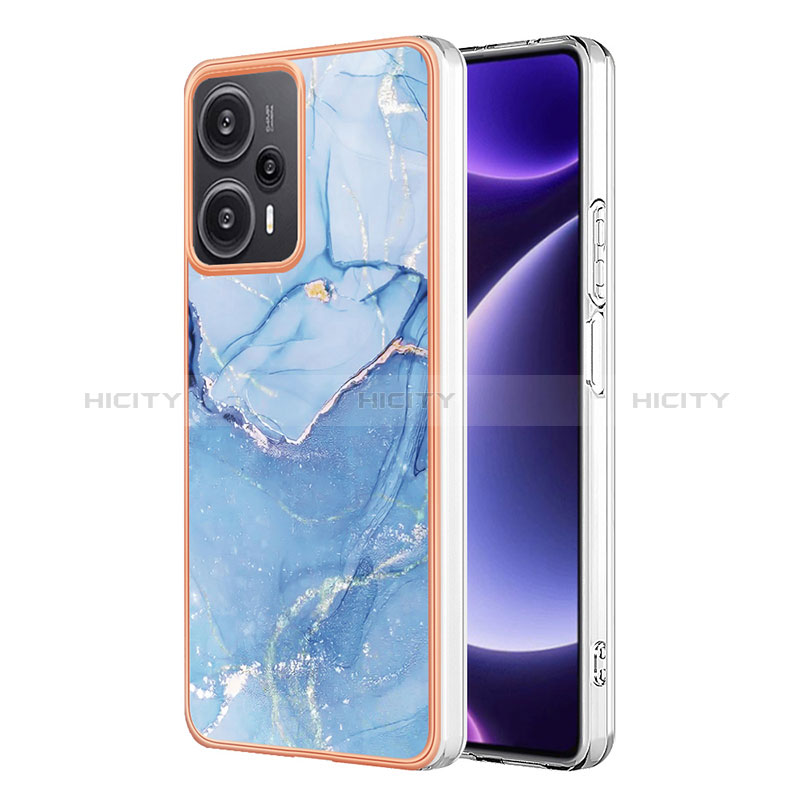 Handyhülle Silikon Hülle Gummi Schutzhülle Flexible Modisch Muster YB7 für Xiaomi Redmi Note 12 Turbo 5G Blau