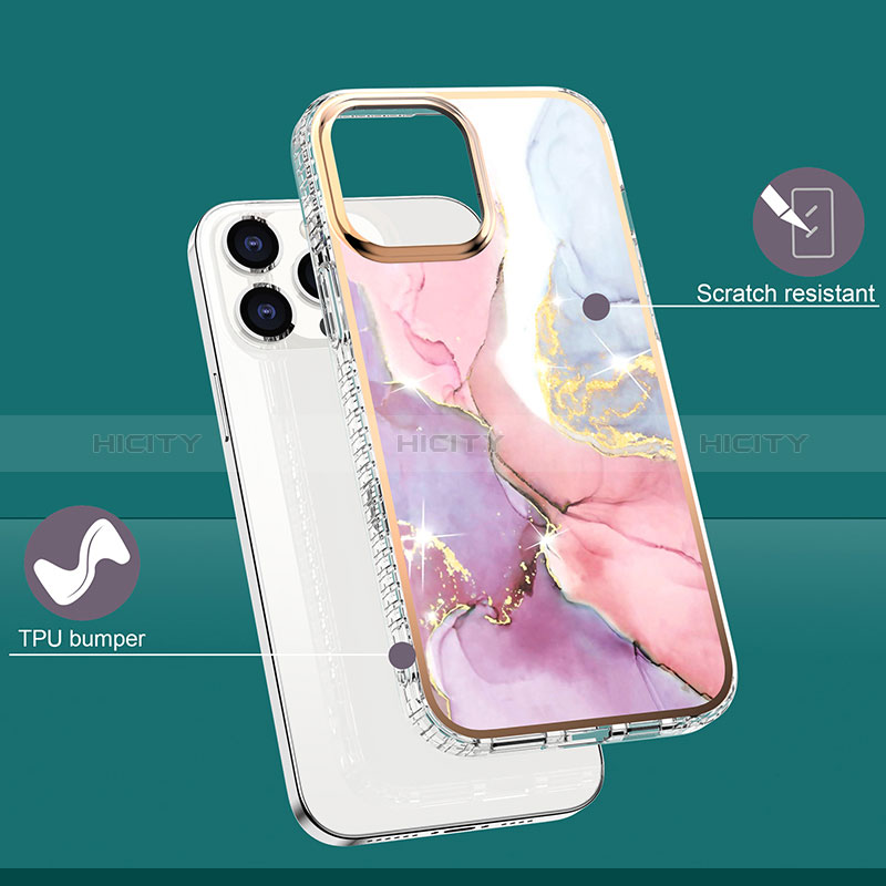 Handyhülle Silikon Hülle Gummi Schutzhülle Flexible Modisch Muster YJ1 für Apple iPhone 13 Pro groß