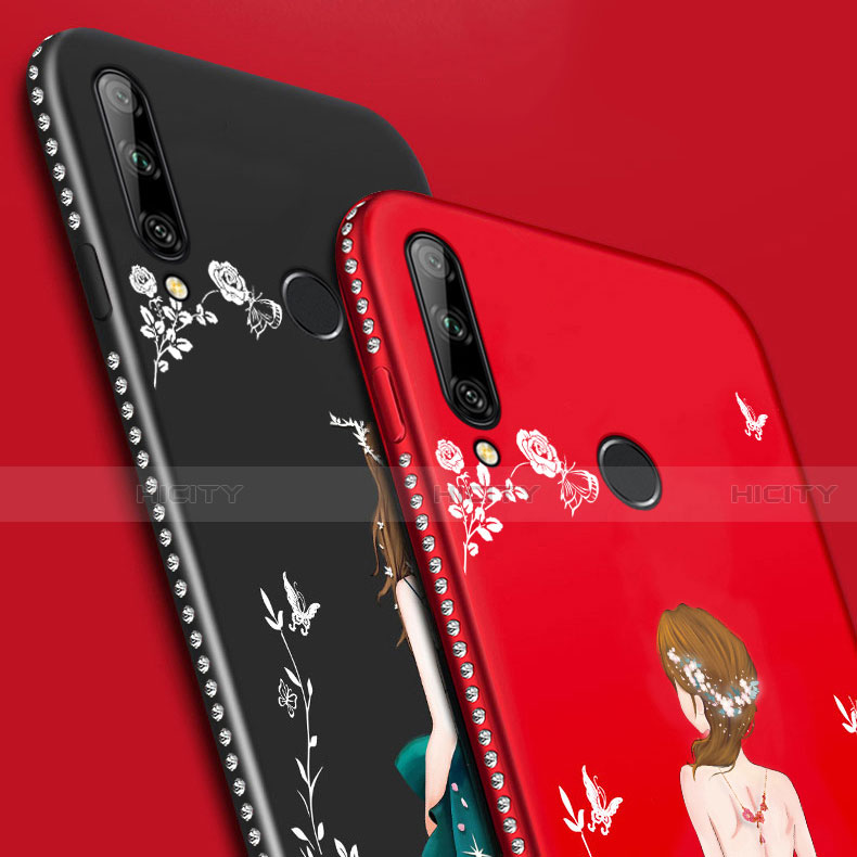 Handyhülle Silikon Hülle Gummi Schutzhülle Flexible Motiv Kleid Mädchen für Huawei Enjoy 10 Plus