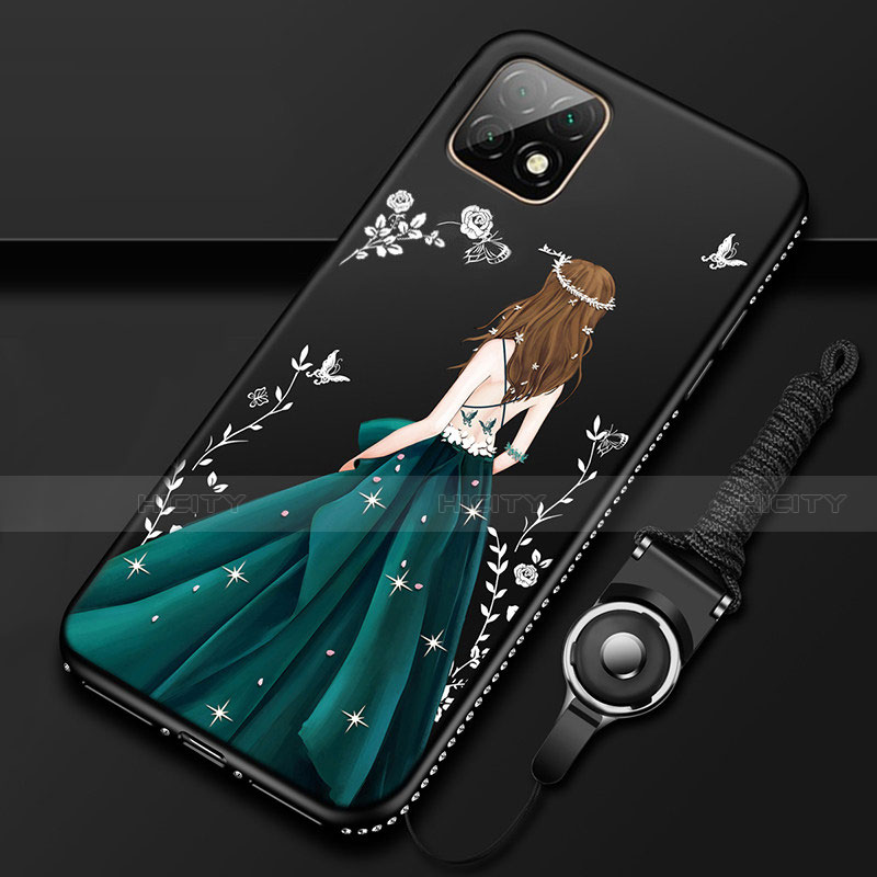 Handyhülle Silikon Hülle Gummi Schutzhülle Flexible Motiv Kleid Mädchen für Huawei Enjoy 20 5G