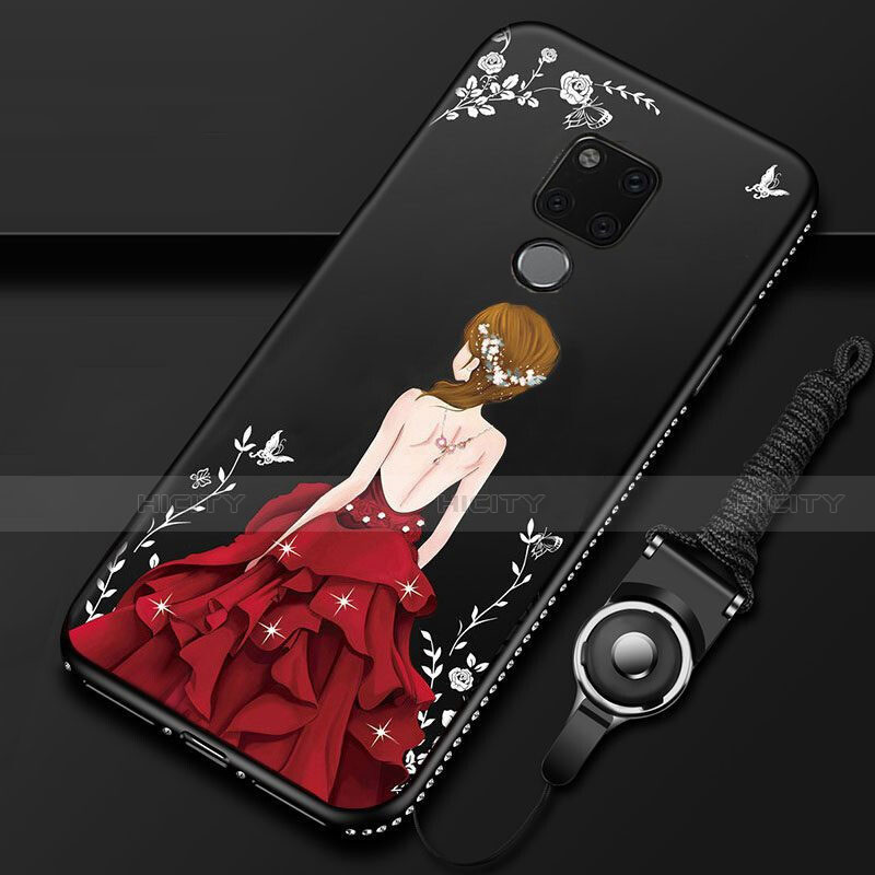 Handyhülle Silikon Hülle Gummi Schutzhülle Flexible Motiv Kleid Mädchen für Huawei Mate 20 X 5G