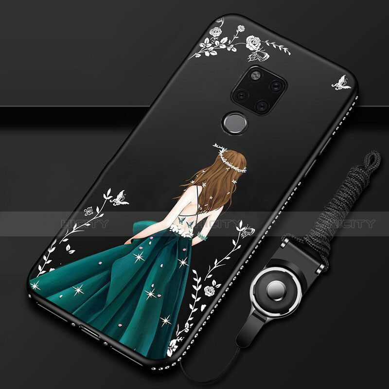 Handyhülle Silikon Hülle Gummi Schutzhülle Flexible Motiv Kleid Mädchen für Huawei Mate 20 X 5G