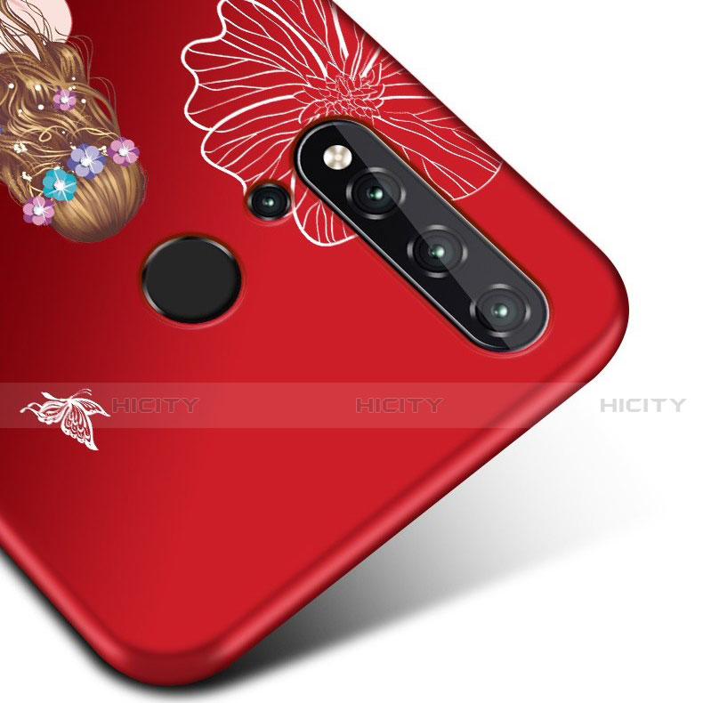 Handyhülle Silikon Hülle Gummi Schutzhülle Flexible Motiv Kleid Mädchen für Huawei Nova 5i groß