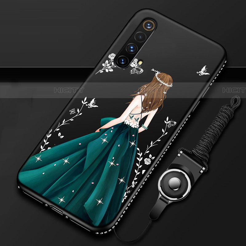 Handyhülle Silikon Hülle Gummi Schutzhülle Flexible Motiv Kleid Mädchen für Realme X50 5G