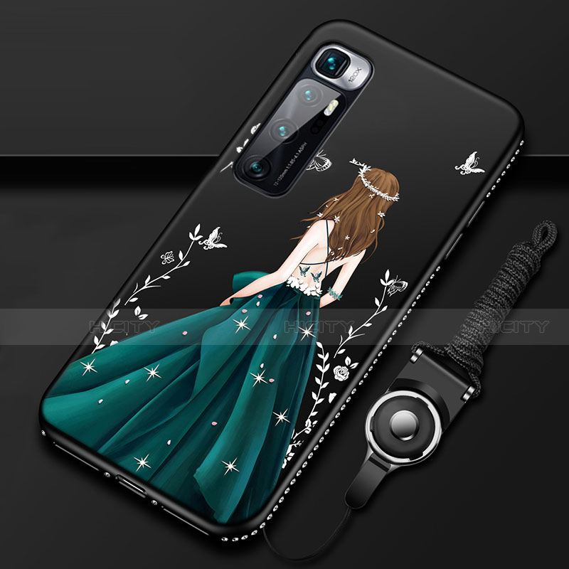 Handyhülle Silikon Hülle Gummi Schutzhülle Flexible Motiv Kleid Mädchen für Xiaomi Mi 10 Ultra