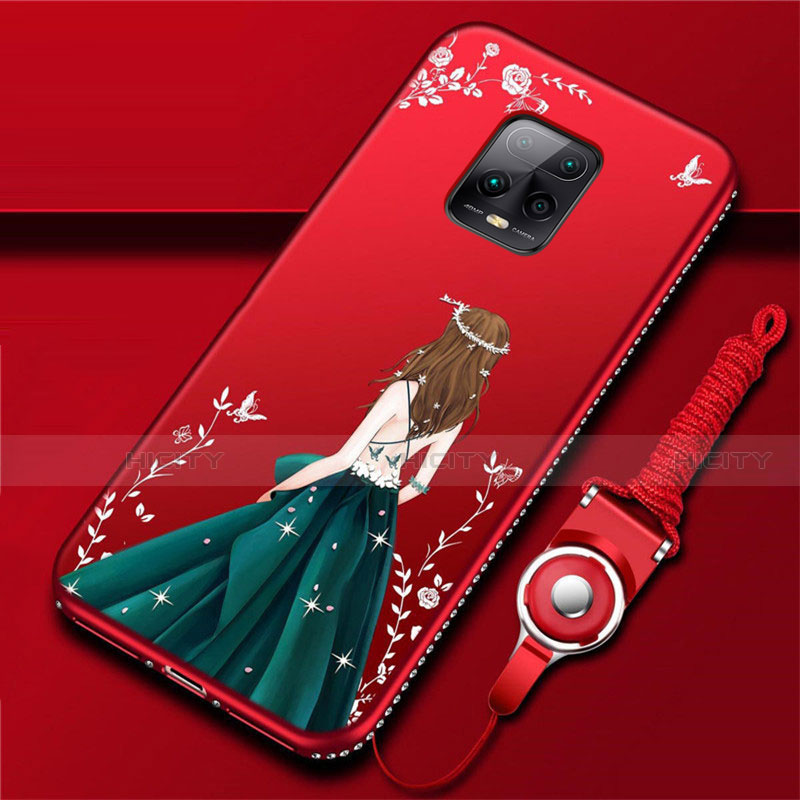 Handyhülle Silikon Hülle Gummi Schutzhülle Flexible Motiv Kleid Mädchen für Xiaomi Redmi 10X Pro 5G groß