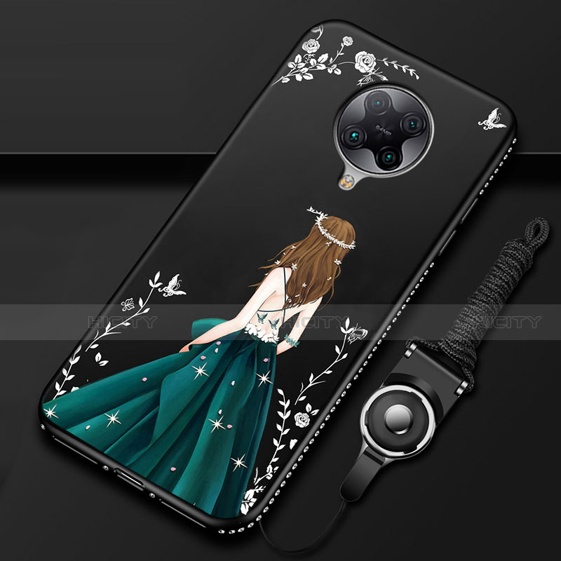 Handyhülle Silikon Hülle Gummi Schutzhülle Flexible Motiv Kleid Mädchen für Xiaomi Redmi K30 Pro Zoom