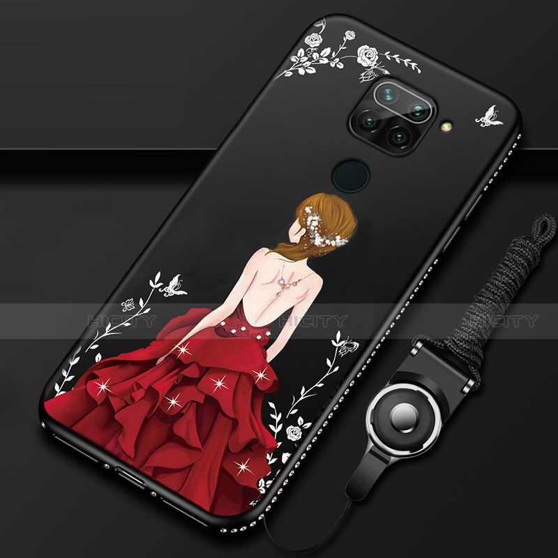 Handyhülle Silikon Hülle Gummi Schutzhülle Flexible Motiv Kleid Mädchen K01 für Xiaomi Redmi 10X 4G groß