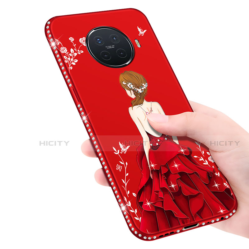 Handyhülle Silikon Hülle Gummi Schutzhülle Flexible Motiv Kleid Mädchen S01 für Oppo Ace2