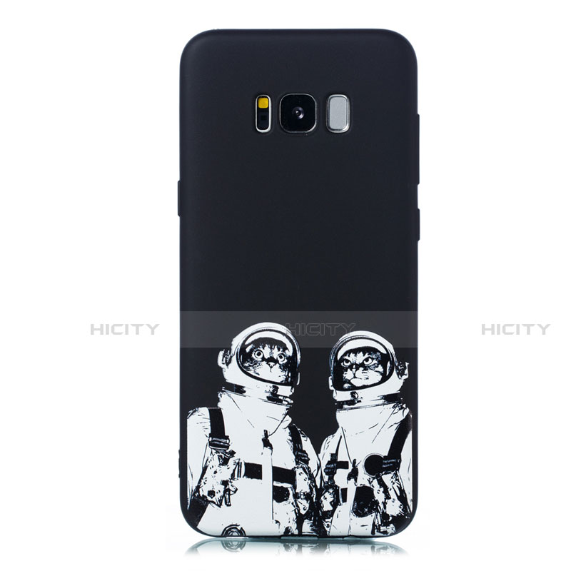 Handyhülle Silikon Hülle Gummi Schutzhülle Modisch Muster für Samsung Galaxy S8 Weiß Plus