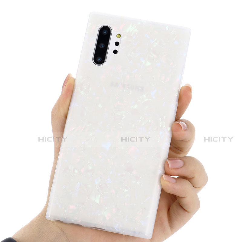 Handyhülle Silikon Hülle Gummi Schutzhülle Modisch Muster P01 für Samsung Galaxy Note 10 Plus