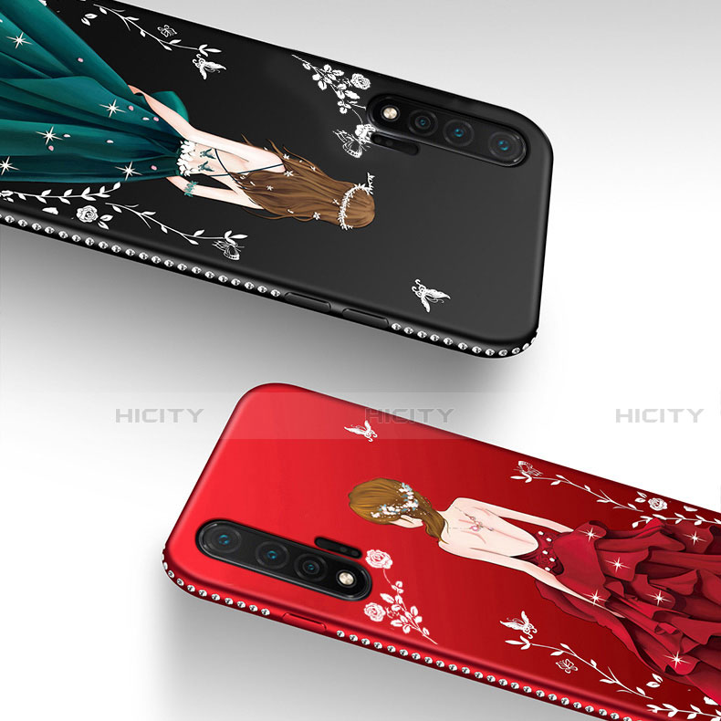 Handyhülle Silikon Hülle Gummi Schutzhülle Motiv Kleid Mädchen für Huawei Nova 6