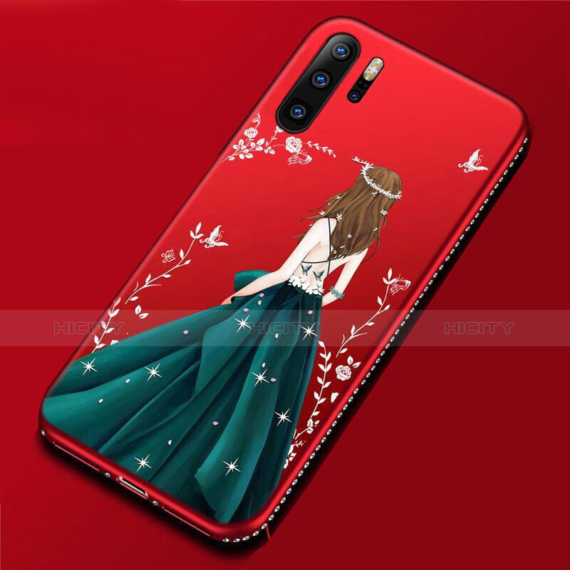 Handyhülle Silikon Hülle Gummi Schutzhülle Motiv Kleid Mädchen für Huawei P30 Pro New Edition