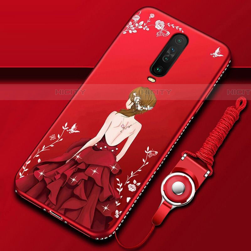 Handyhülle Silikon Hülle Gummi Schutzhülle Motiv Kleid Mädchen für Xiaomi Poco X2