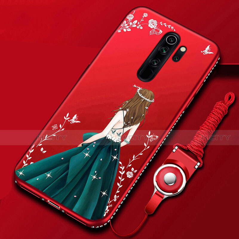 Handyhülle Silikon Hülle Gummi Schutzhülle Motiv Kleid Mädchen für Xiaomi Redmi Note 8 Pro Plusfarbig Plus