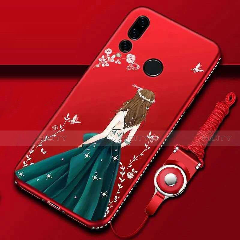 Handyhülle Silikon Hülle Gummi Schutzhülle Motiv Kleid Mädchen K01 für Huawei Honor 20 Lite