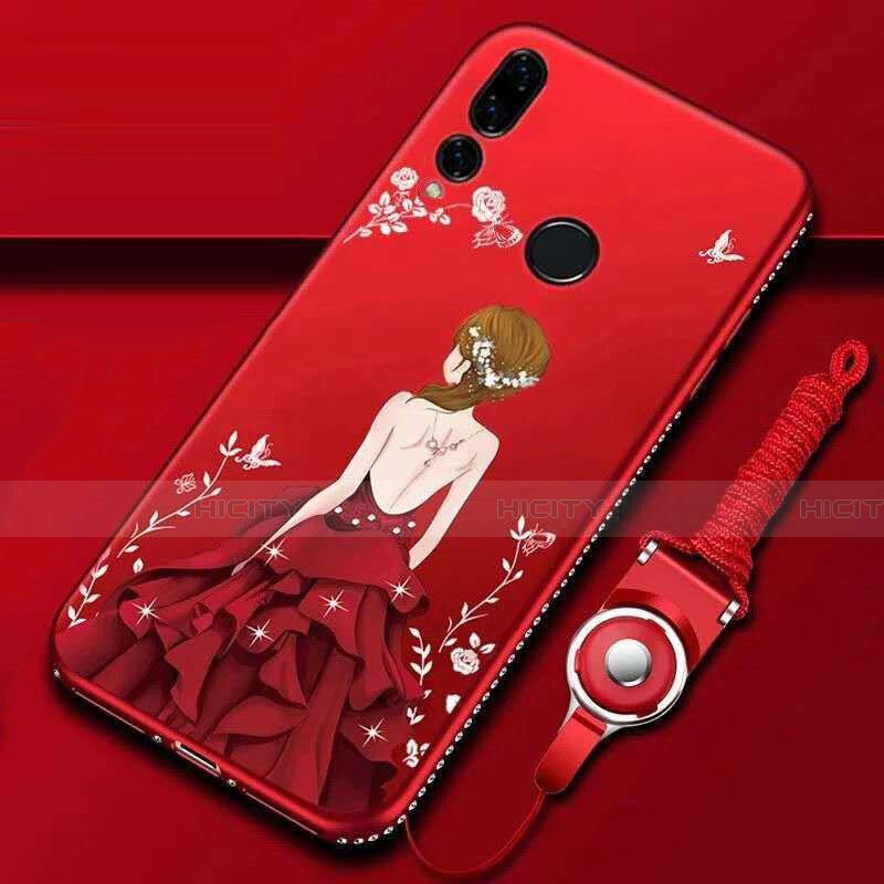 Handyhülle Silikon Hülle Gummi Schutzhülle Motiv Kleid Mädchen K01 für Huawei Honor 20E