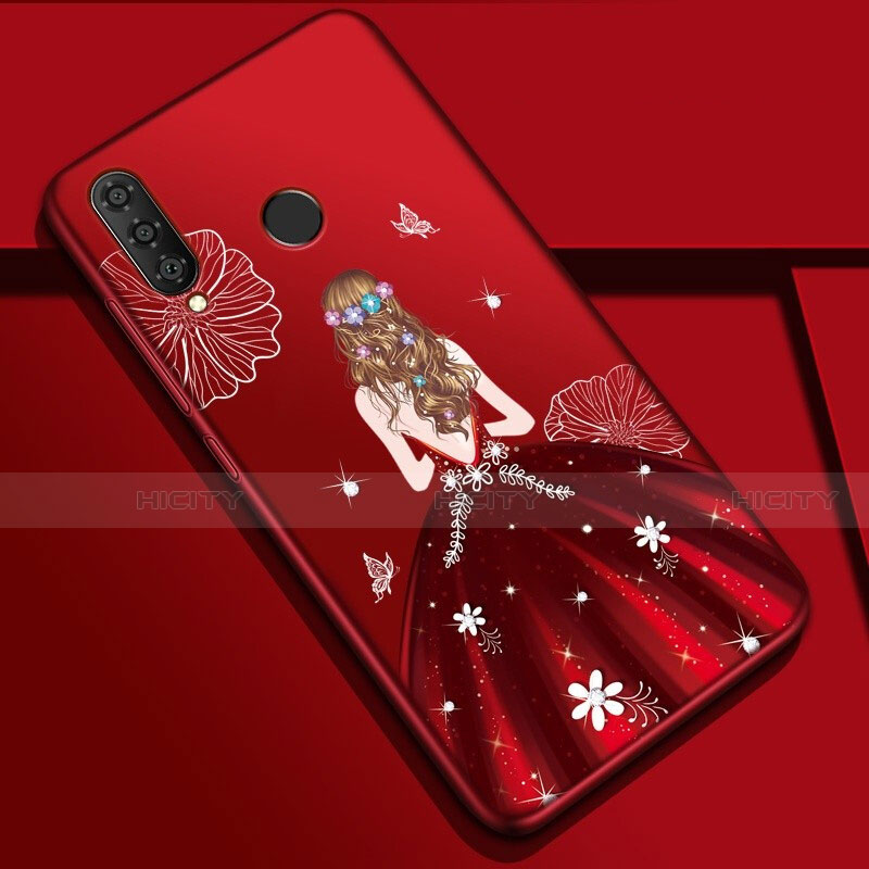 Handyhülle Silikon Hülle Gummi Schutzhülle Motiv Kleid Mädchen K03 für Huawei Nova 4e