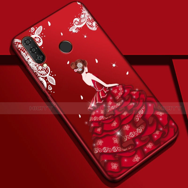 Handyhülle Silikon Hülle Gummi Schutzhülle Motiv Kleid Mädchen K03 für Huawei Nova 4e