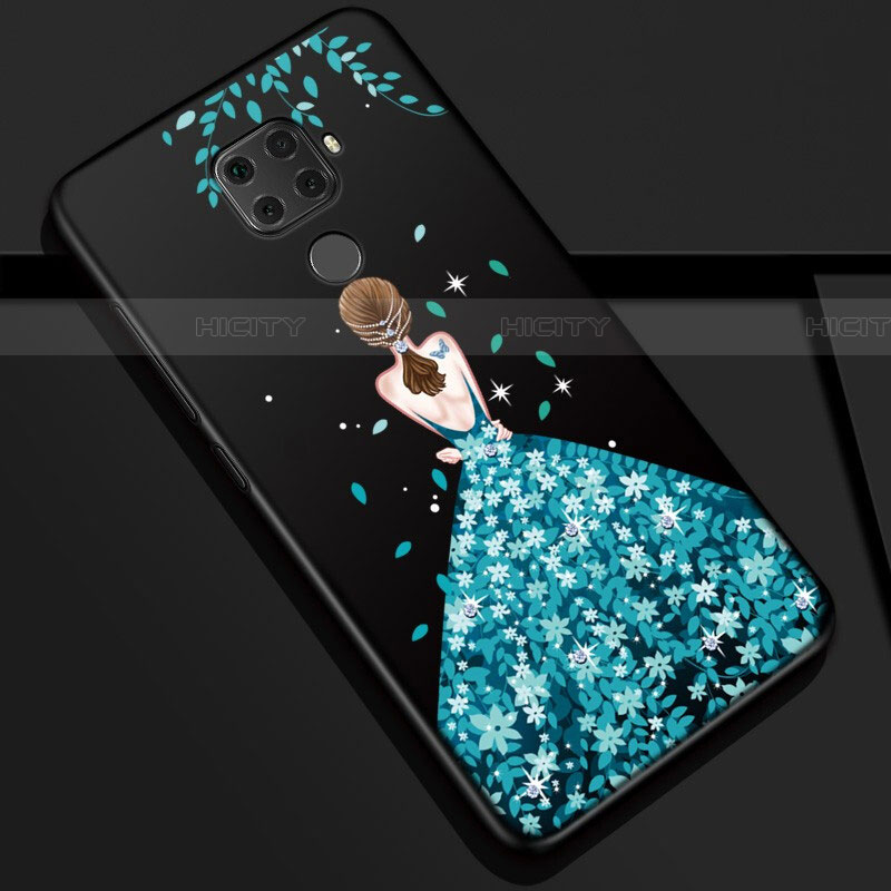 Handyhülle Silikon Hülle Gummi Schutzhülle Motiv Kleid Mädchen S01 für Huawei Mate 30 Lite