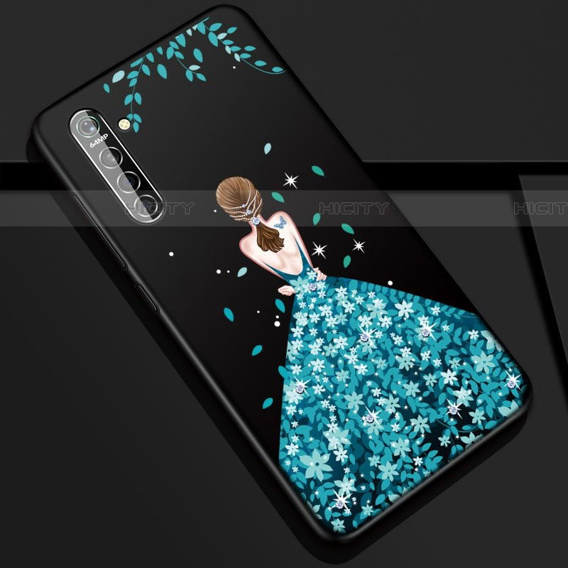 Handyhülle Silikon Hülle Gummi Schutzhülle Motiv Kleid Mädchen S01 für Oppo K5