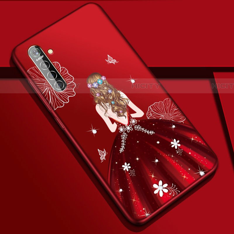 Handyhülle Silikon Hülle Gummi Schutzhülle Motiv Kleid Mädchen S01 für Oppo K5