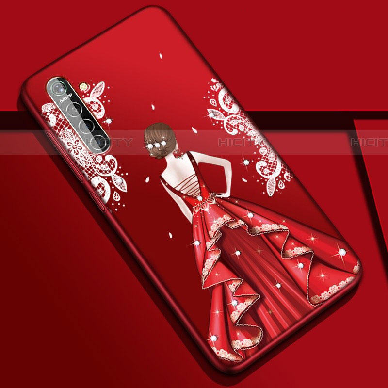 Handyhülle Silikon Hülle Gummi Schutzhülle Motiv Kleid Mädchen S01 für Oppo K5 Plusfarbig