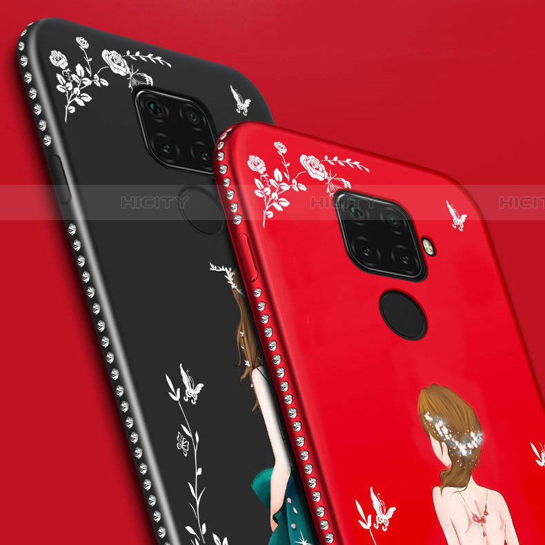 Handyhülle Silikon Hülle Gummi Schutzhülle Motiv Kleid Mädchen S02 für Huawei Mate 30 Lite