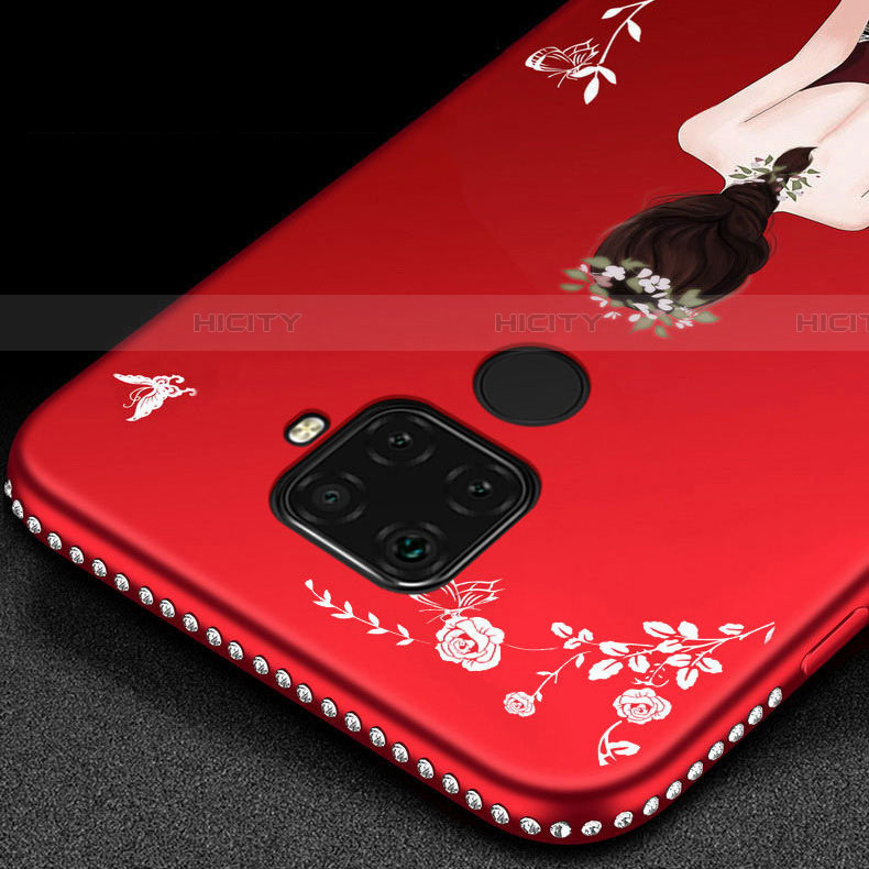 Handyhülle Silikon Hülle Gummi Schutzhülle Motiv Kleid Mädchen S02 für Huawei Nova 5z groß