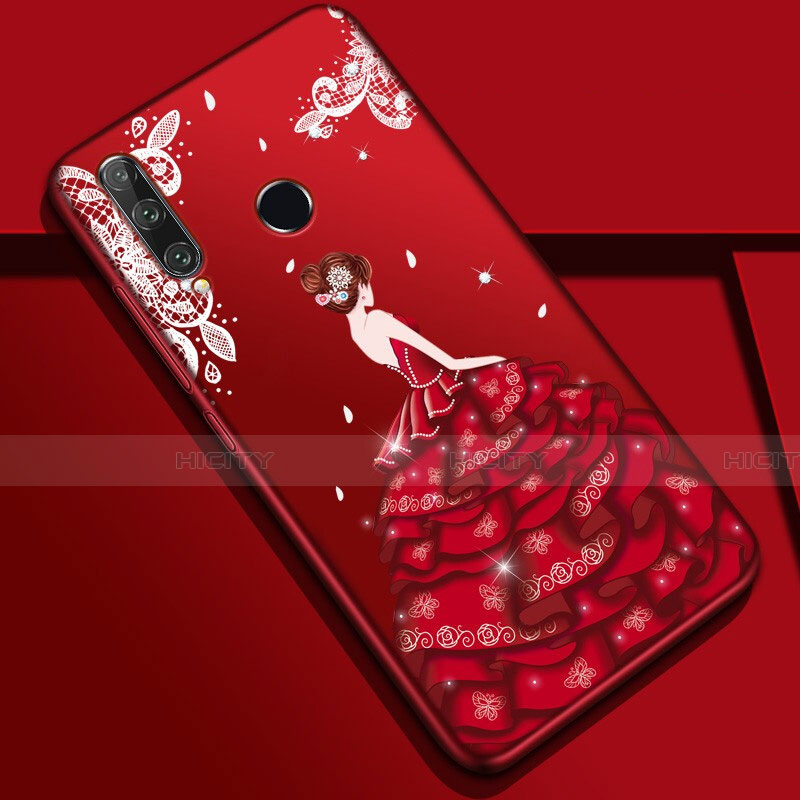 Handyhülle Silikon Hülle Gummi Schutzhülle Motiv Kleid Mädchen Z01 für Huawei Honor 20E Plusfarbig